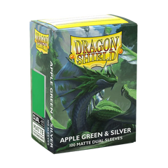Dragon Shield Apple Green & Silver Dual Matte