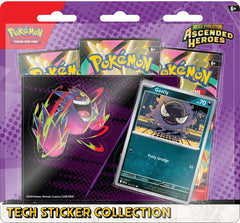 (Preventa 30/01/2026) Ascended Heroes - Tech Sticker Collection Gastly Inglés