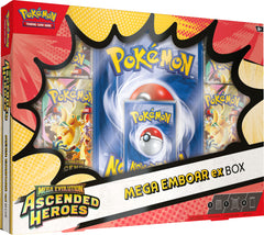 Ascended Heroes Mega ex Box Mega Emboar Español