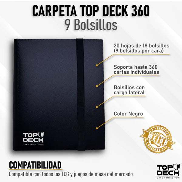 Carpeta Esencial Topdeck 360 Negro