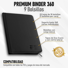 Carpeta Premium Topdeck 360 Negro