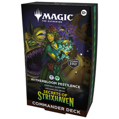 (Entrega Inmediata) Secrets of Strixhaven Commander Deck Witherbloom Pestilence Inglés