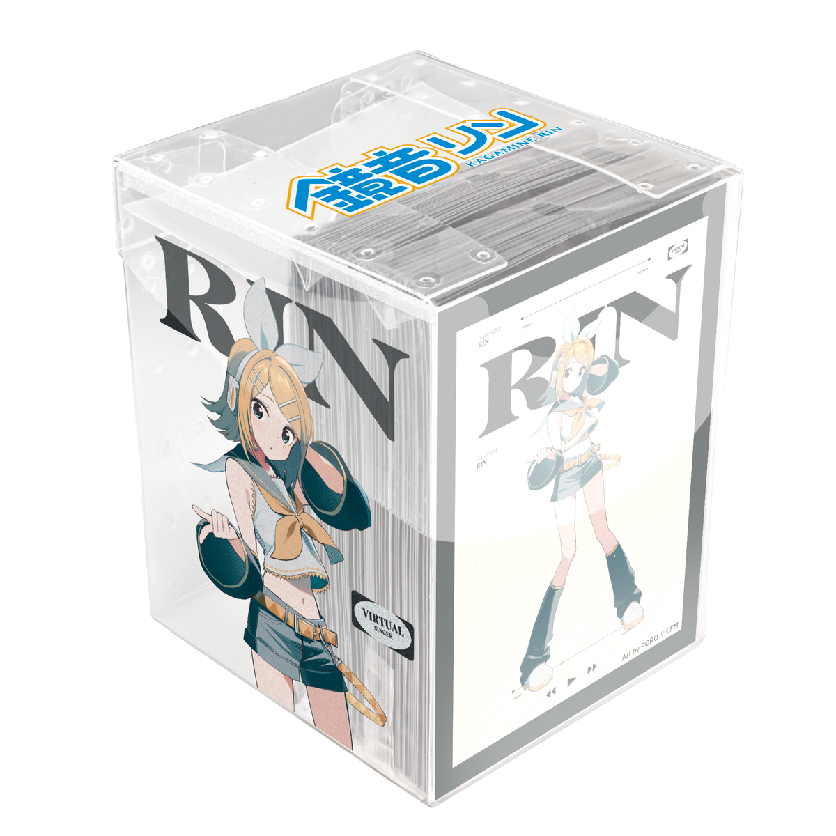 (Preventa 15/09/2026) Deck Protectors in Clear Box: Hatsune Miku- Retro Soundscapes- Rin (100ct)