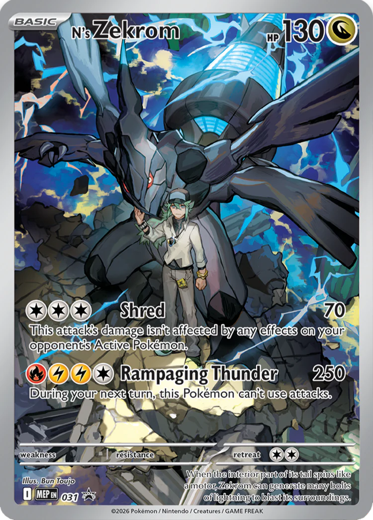 Carta Promo N's Zekrom MEP 31 Inglés