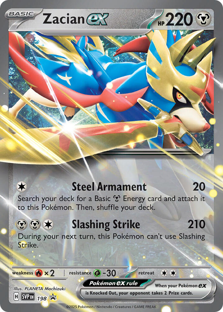 Carta Promo Zacian Ex Inglés