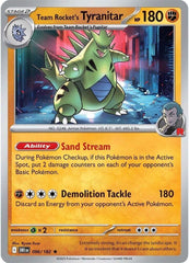 Cartas Promo Team Rocket Zapdos, Articuno, Tyranitar Inglés