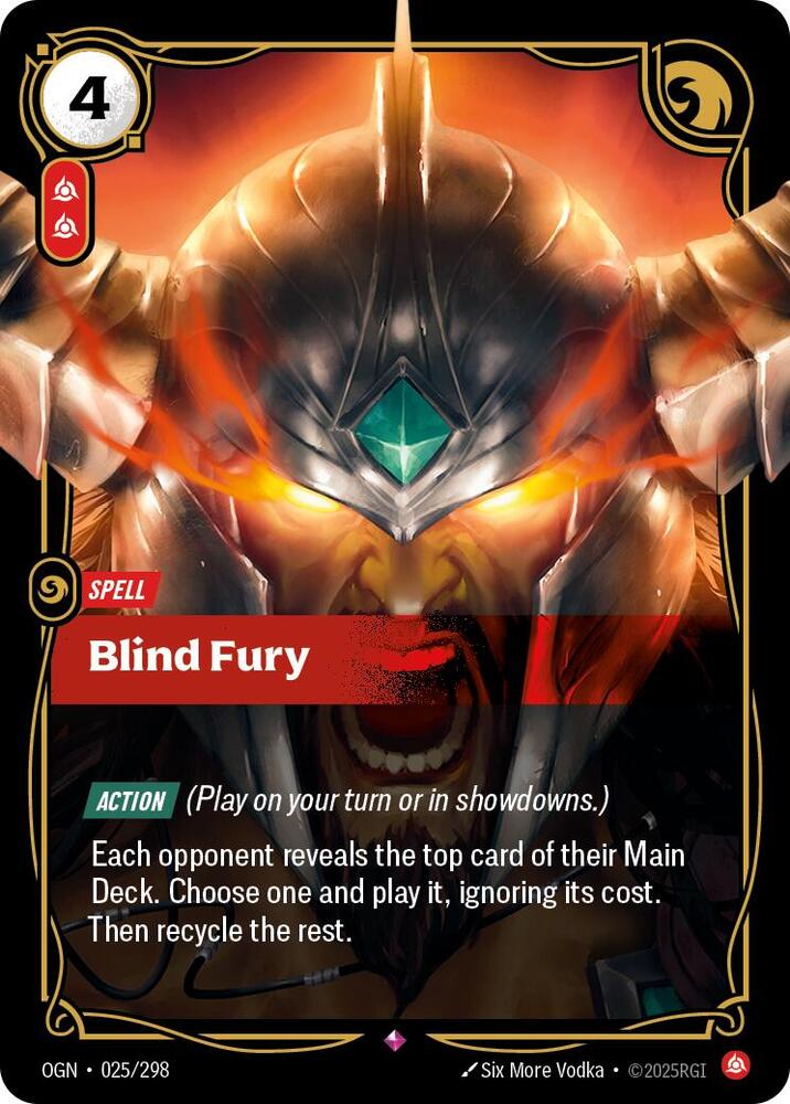 Blind Fury 025/298