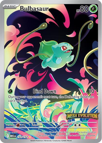 Bulbasaur - 133/132 (Mega Evolution Stamped) Español