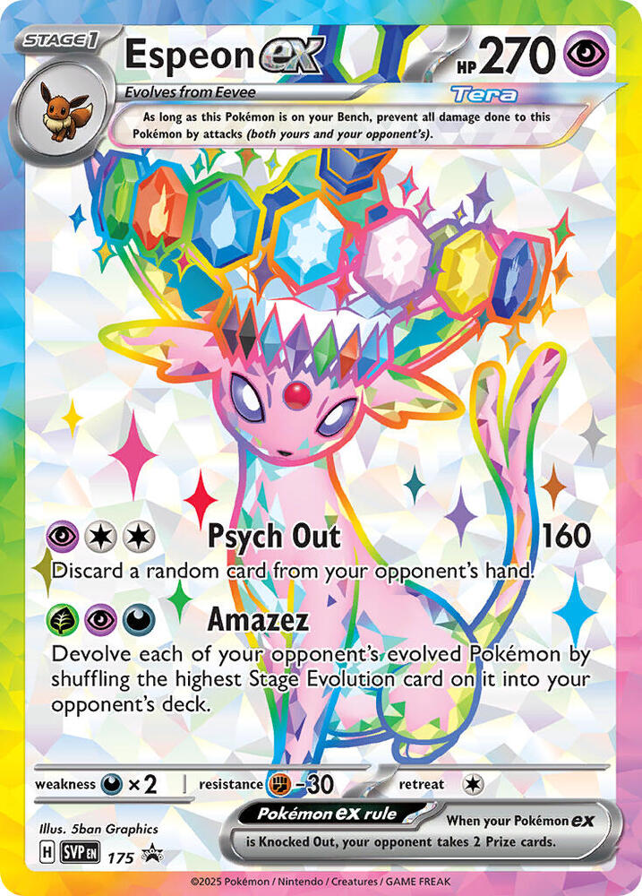 Espeon ex SVP 175 Español