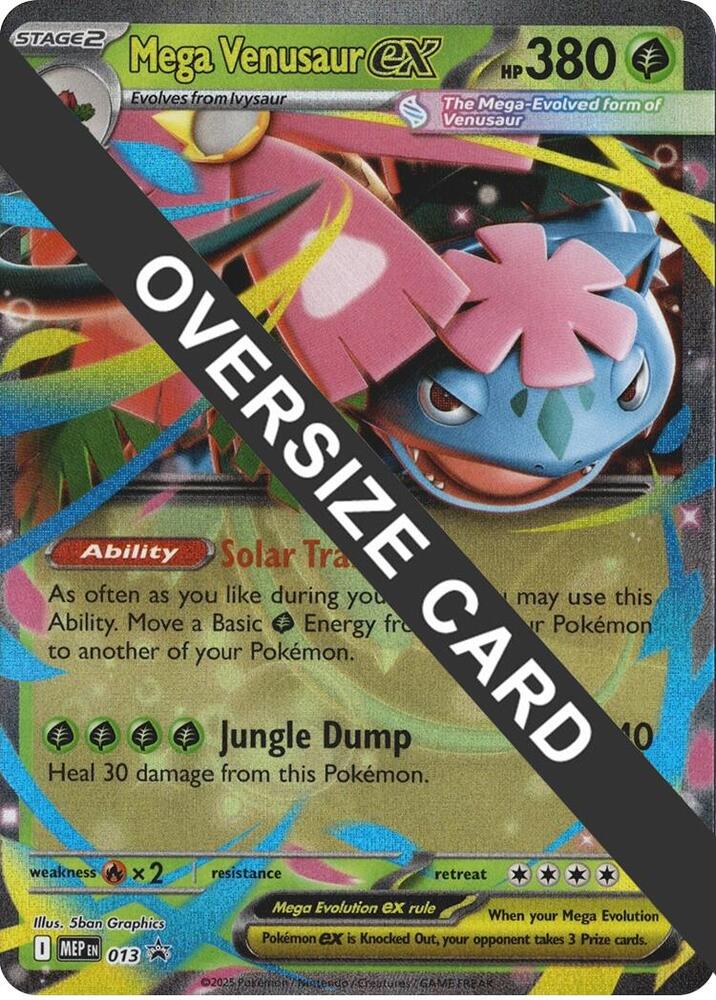 Oversize Mega Venusaur ex Promo MEP 13 Inglés