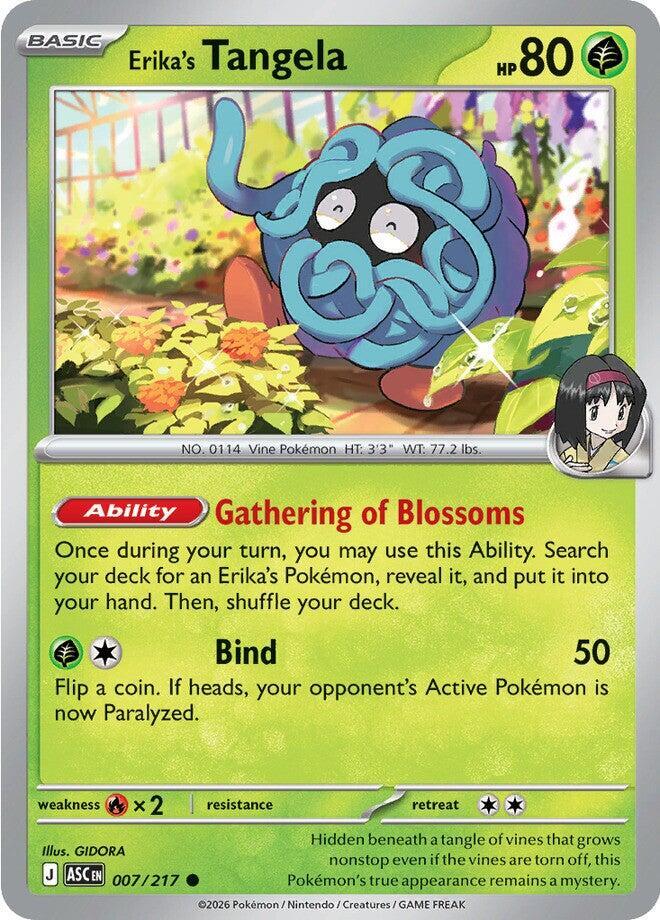Carta Promo Erika's Tangela Cosmo Foil Inglés