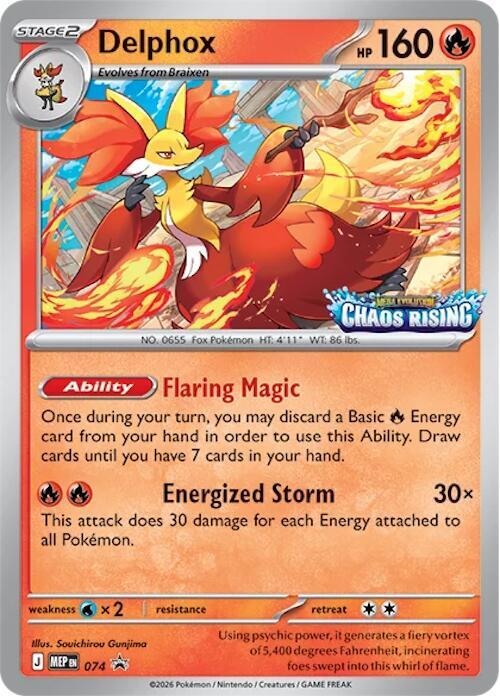 Delphox MEP 74 (Pre-Stamped) Inglés