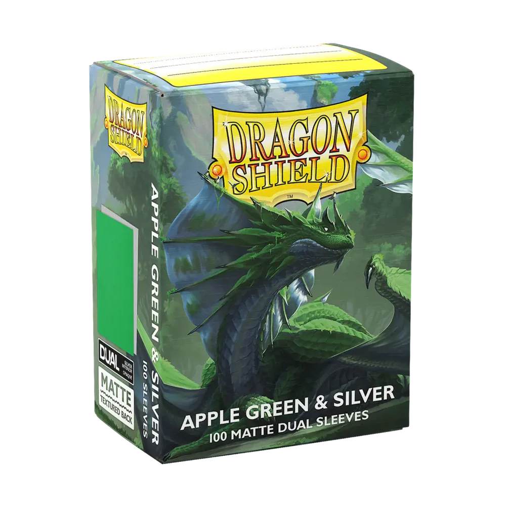 Dragon Shield Apple Green & Silver Dual Matte