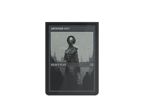Heavy Play Curv Sleeves Standard 100 Artificer Grey Gris