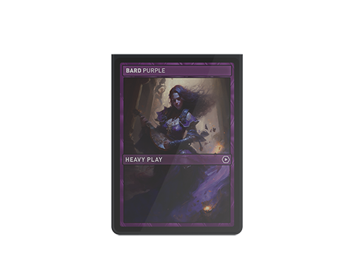 Heavy Play Curv Sleeves Standard 100 Bard Purple Morado