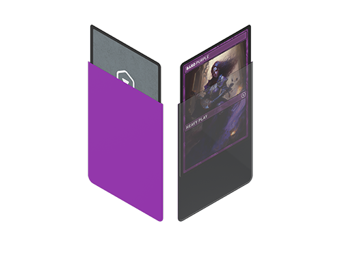 Heavy Play Curv Sleeves Standard 100 Bard Purple Morado