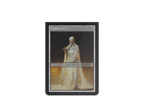 Heavy Play Curv Sleeves Standard 100 Cleric White Blanco