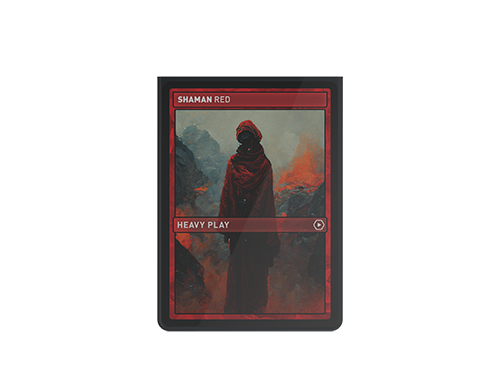 Heavy Play Curv Sleeves 100 Shaman red Rojo