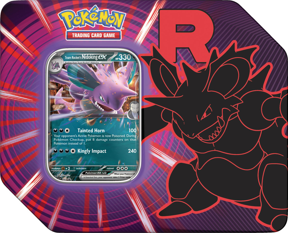 Team Rocket Tin Nidoking Ex Inglés
