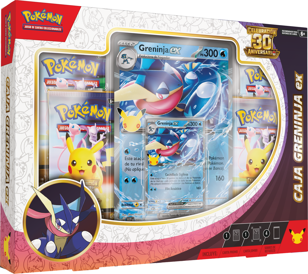 (Preventa 16/09/26) 30th Celebration Greninja Ex Box Español