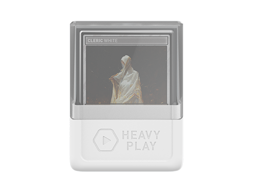 Heavy Play RFG DeckBox 80DS Cleric White Blanco