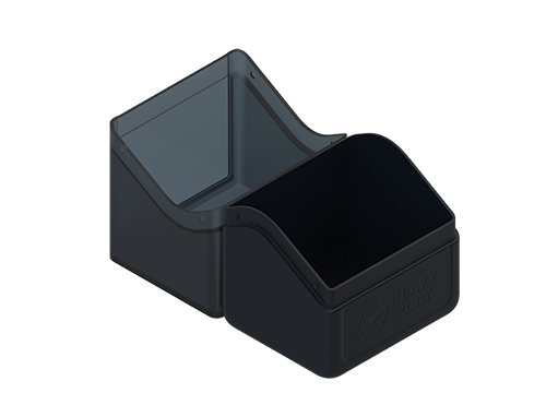 Heavy Play RFG DeckBox 80DS Warlock Black Negro