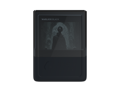 Heavy Play RFG DeckBox 80DS Warlock Black Negro