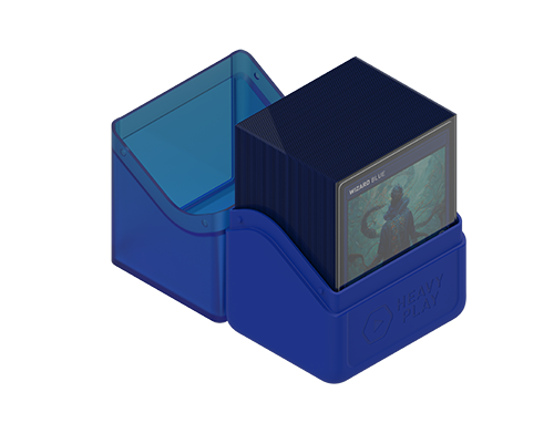 Heavy Play Deck Box 80DS Wizard Blue Azul