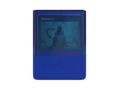 Heavy Play Deck Box 80DS Wizard Blue Azul