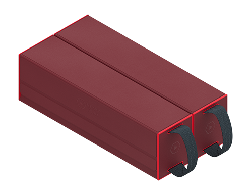 Heavy Play RFG DeckBox Carrier 500DS Barbarian Red Rojo