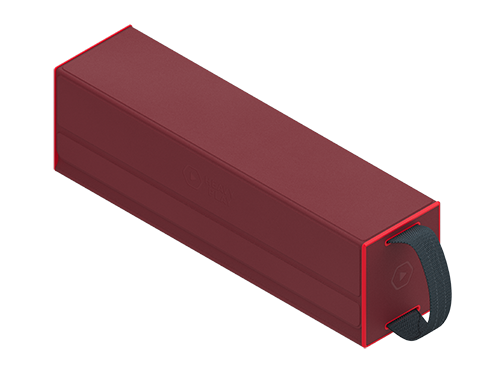 Heavy Play RFG DeckBox Carrier 500DS Barbarian Red Rojo