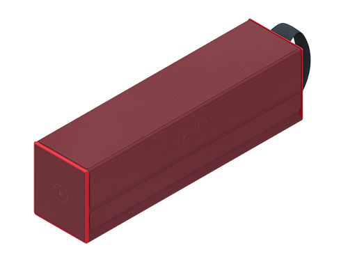 Heavy Play RFG DeckBox Carrier 500DS Barbarian Red Rojo