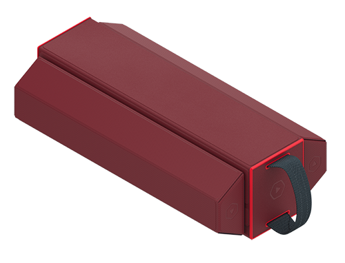 Heavy Play RFG DeckBox Carrier 500DS Barbarian Red Rojo