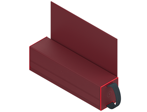 Heavy Play RFG DeckBox Carrier 500DS Barbarian Red Rojo