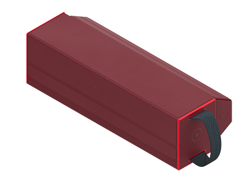 Heavy Play RFG DeckBox Carrier 500DS Barbarian Red Rojo