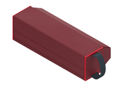 Heavy Play RFG DeckBox Carrier 500DS Barbarian Red Rojo