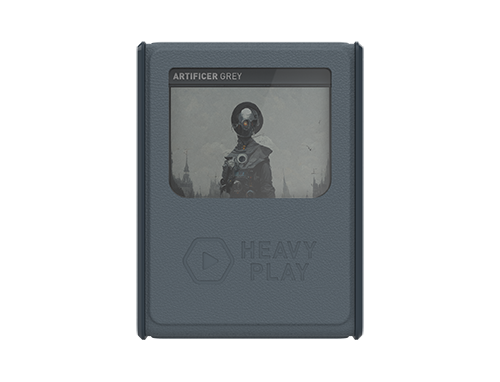 Heavy Play Deckbox Max Artificer Grey Gris