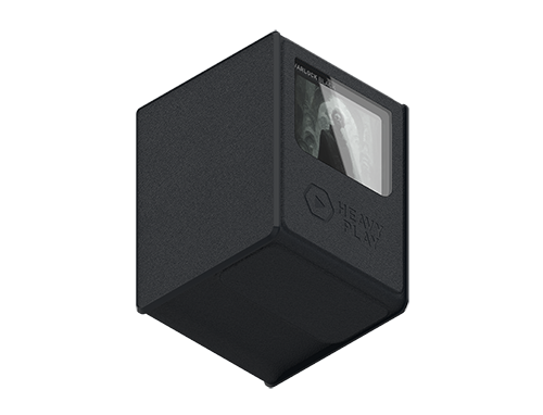 Heavy Play RFG DeckBox Max 100 DS Warlock Black Negro