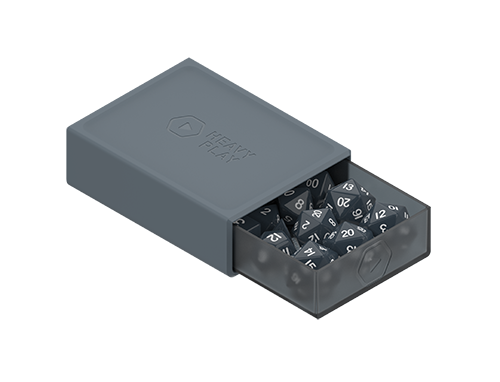 Heavy Play RNG DiceBox Artificer Grey Gris