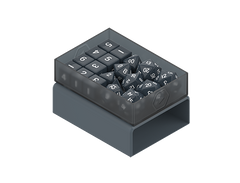 Heavy Play RNG DiceBox Artificer Grey Gris
