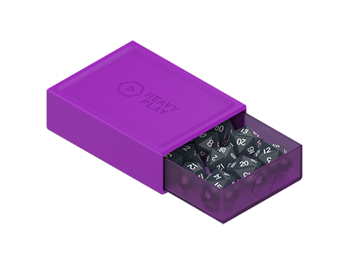Heavy Play RNG DiceBox Bard Purple Morado