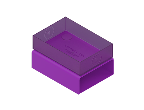 Heavy Play RNG DiceBox Bard Purple Morado