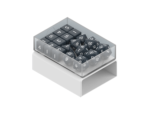 Heavy Play RNG DiceBox Cleric White Blanco