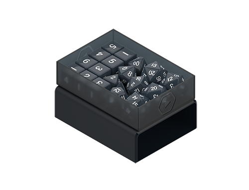 Heavy Play RNG DiceBox Warlock Black Negro