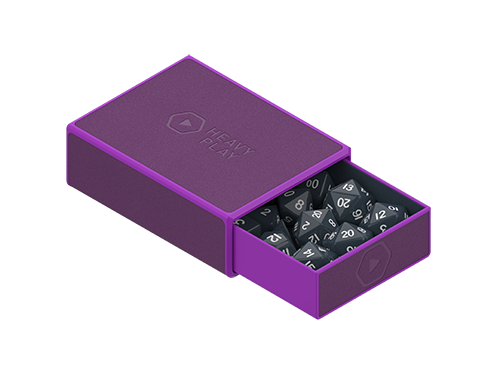 Heavy Play Dicebox Max Noble Purple Morado