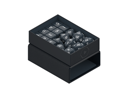 Heavy Play RFG DiceBox Max Warlock Black Negro