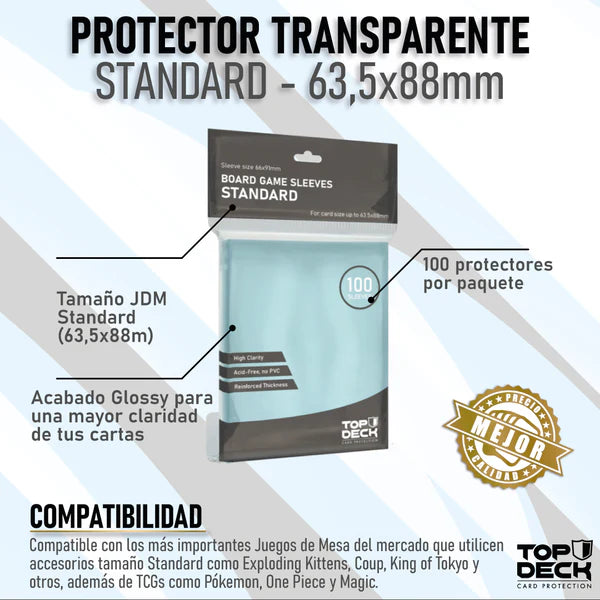 Board Game Sleeves Standard Top Deck (100)