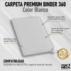 Carpeta Premium Topdeck 360 Blanco