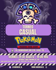 Pase Torneo Casual Pokémon 29 Agosto