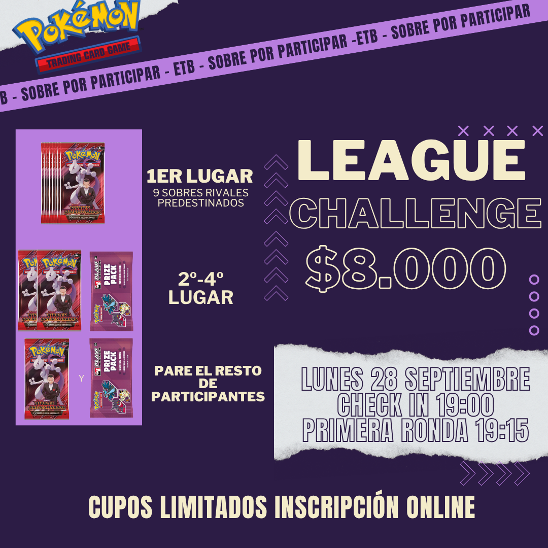 League Challenge 28 Septiembre 7pm